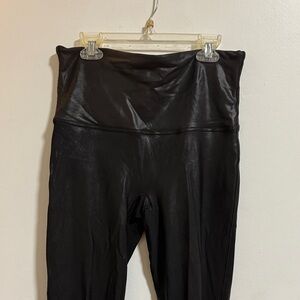 SPANX Shiny Black Leggings